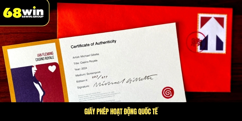 Giấy phép hoạt động quốc tế