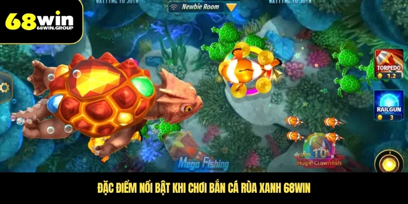 Đặc điểm nổi bật khi chơi bắn cá rùa xanh 68WIN
