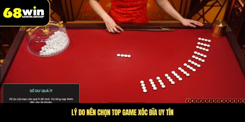 Lý do nên chọn top game xóc đĩa uy tín